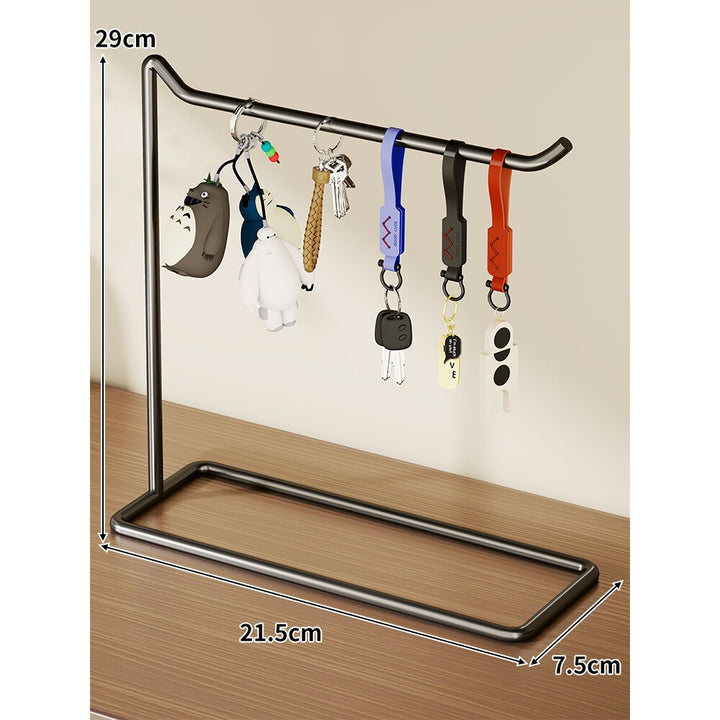 Desktop Schlüsselanhänger Organizer Stand Minimalistischer Metall Hängender Schlüsselhalter Rack
