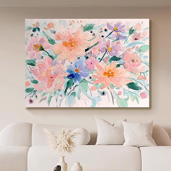 Florale Leinwandkunst