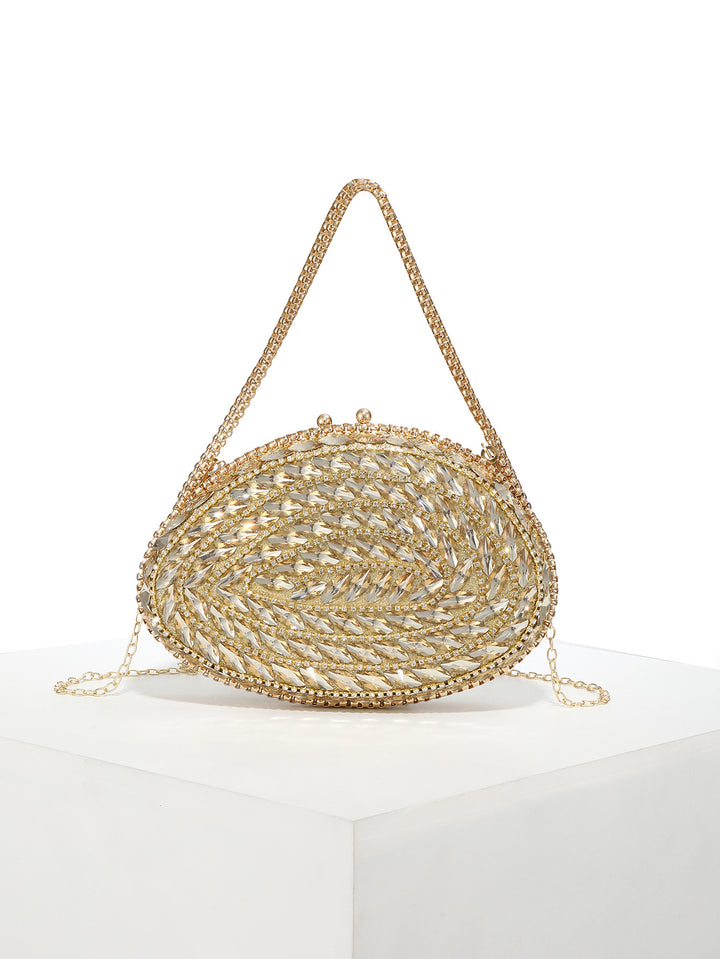 Glamouröse Abendtasche mit Kristallakzenten