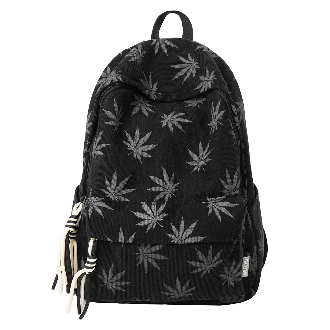 Stylische Blattmuster-Rucksack Karnz