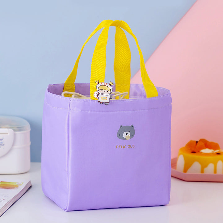Niedlicher tierischer isolierter Lunch-Tote