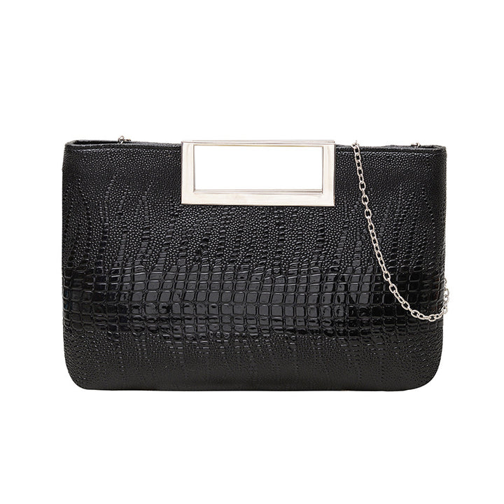 Elegante Krokodilprägung Abendtasche