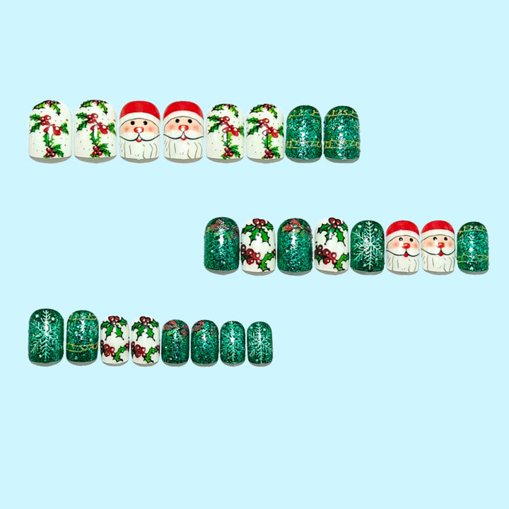 Kreative Kunstnägel Im Festlichen Weihnachtsdesign Karnz