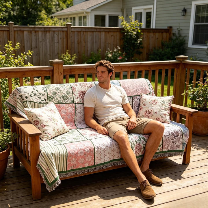 Premium Jacquard Sofa Bezug