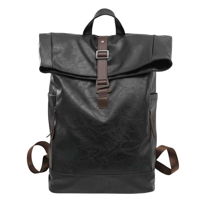 Vintage Leder Roll-Top Rucksack Karnz