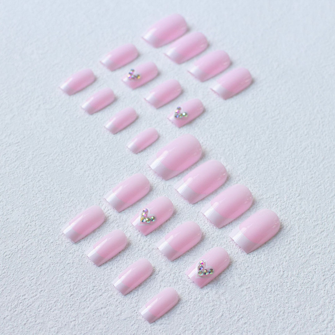 Elegantes Französisch-Spitzen-Acryl-Nagelkunst-Set 1790958233