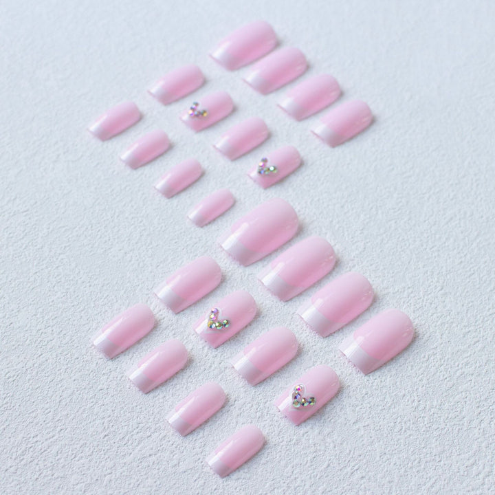Elegantes Französisch-Spitzen-Acryl-Nagelkunst-Set 1790958233