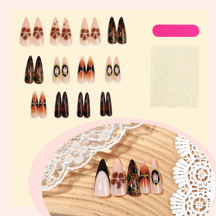 Artistische Stiletto Press-On Nagelkunst Karnz