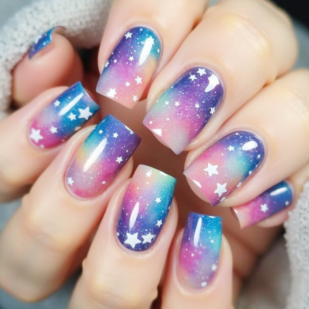 Galaxy-Inspirierte Nagelkunstverlängerungen Karnz