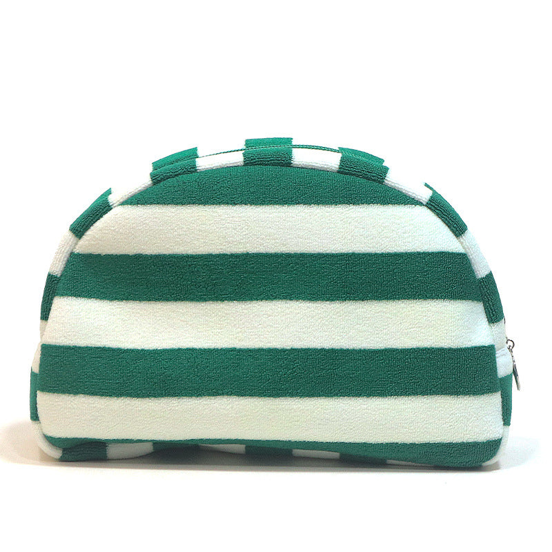 Stylische Gestreifte Make-up-Tasche