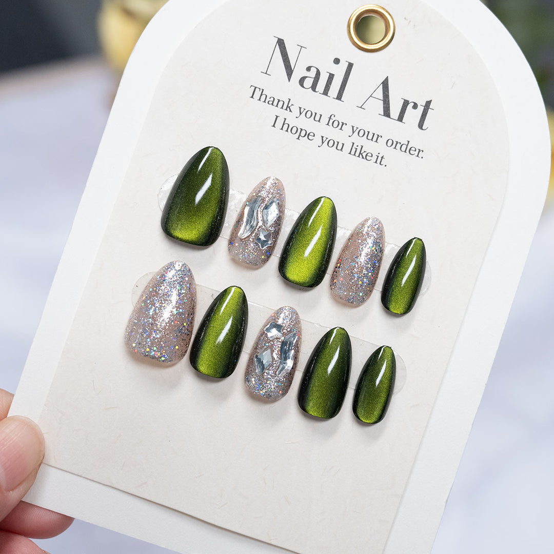 Hochglanz Press-On Nagelkunst