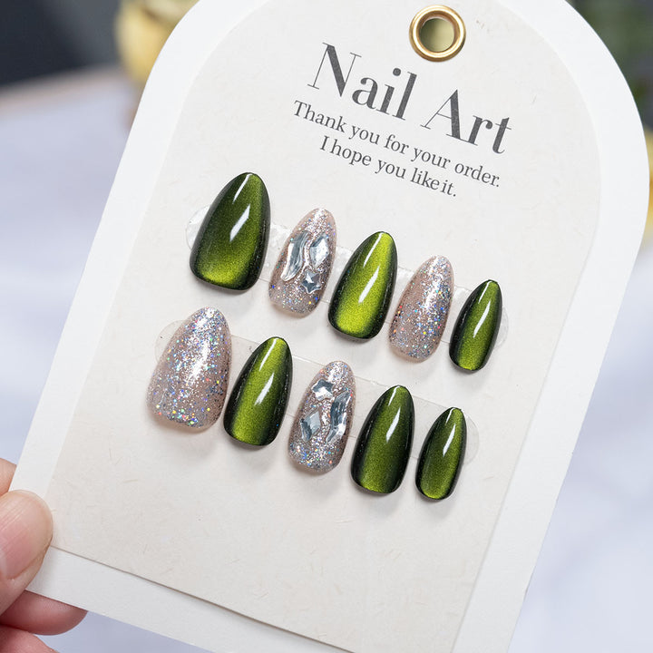 Hochglanz Press-On Nagelkunst