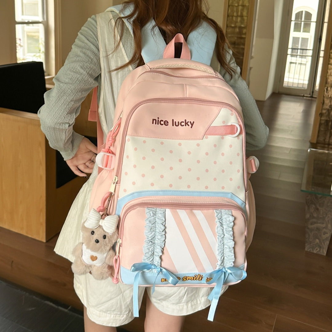 Stylischer multifunktionaler Rucksack mit niedlichen Charms Karnz