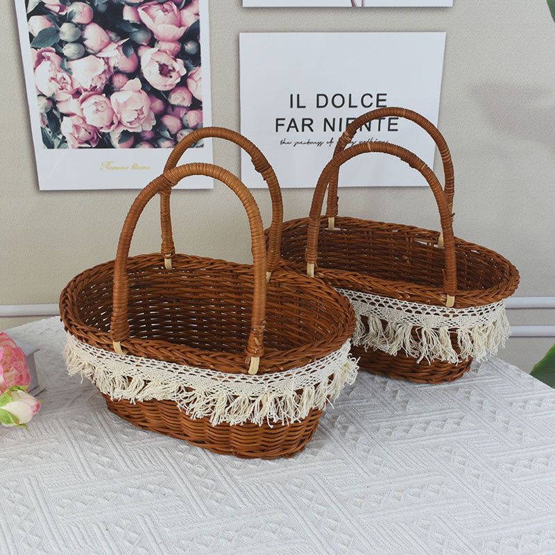 Stylischer Korb Picknickkorb Karnz
