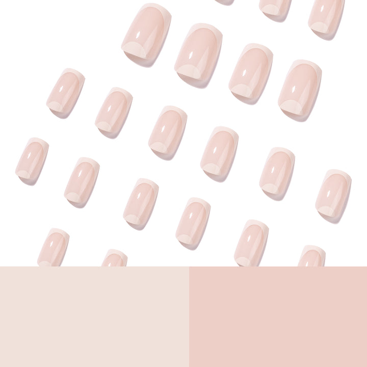 Elegante Nagelkunst mit durchscheinendem French-Tip Karnz