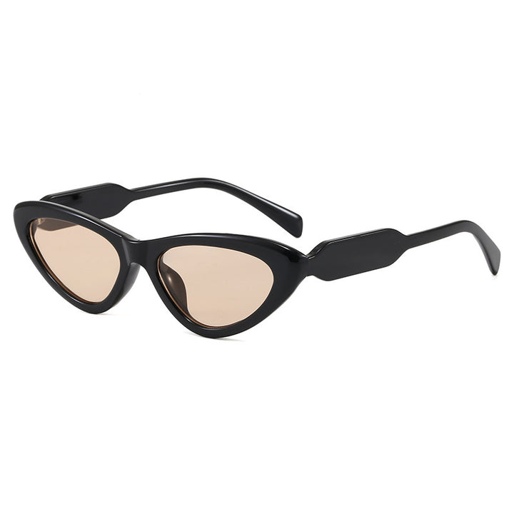Schicke Cat-Eye Sonnenbrille mit einzigartigem Rahmen Karnz