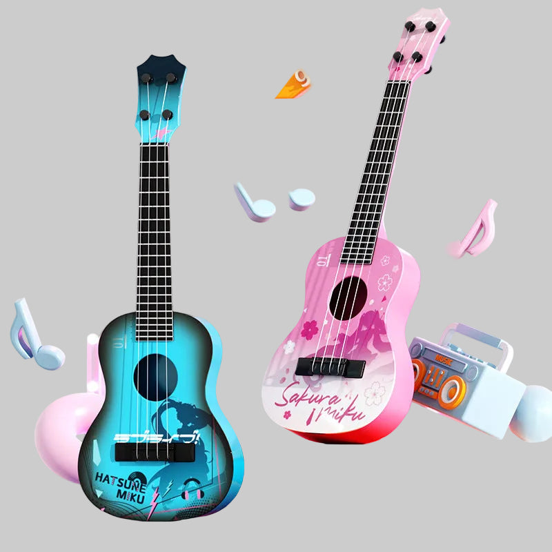 Dekorative Ukulele Spielzeug Karnz