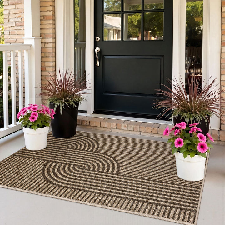 Aufwendiges florales Design Läufermatte