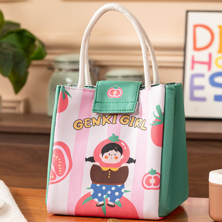 Süße Kaninchen-Themen-Isolierte Lunch-Tasche