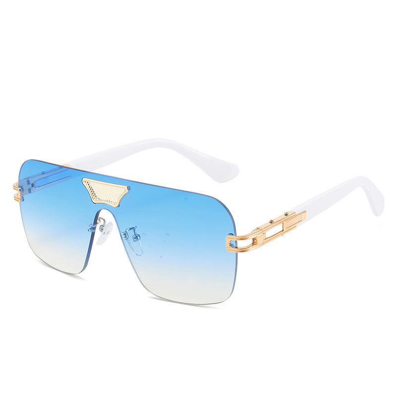 Damen modische Oversized-Sonnenbrille mit speziellem Rahmen und UV-Schutz Karnz