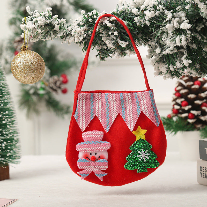 Niedliche Weihnachtsgeschenktasche aus Filz Karnz