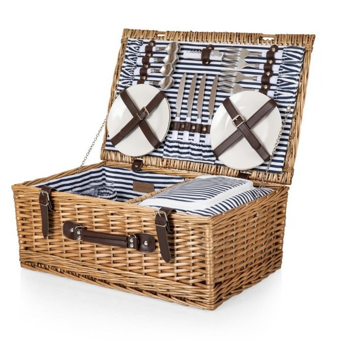 Damen Picknickkorb mit integriertem Geschirrset und platzsparendem Design Karnz