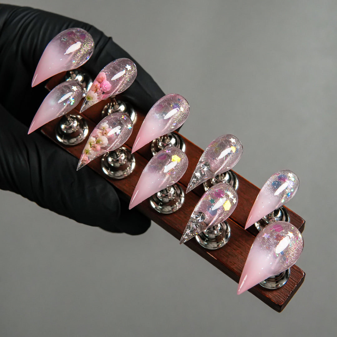 Stiletto Press-On Nagelkunst Set
