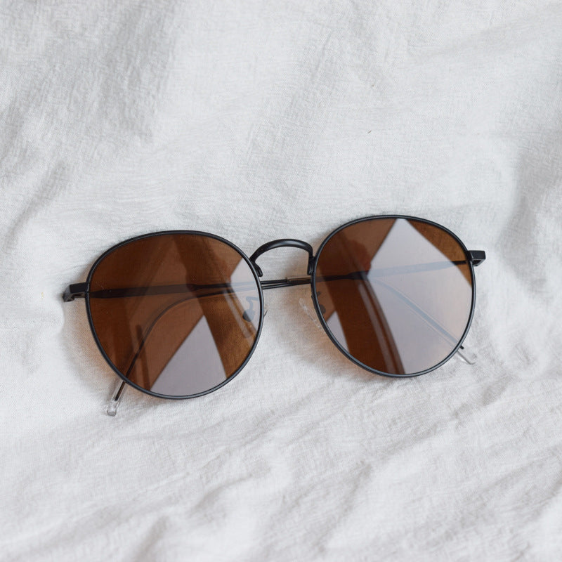 Oversized Runde Rahmen Sonnenbrillen Karnz