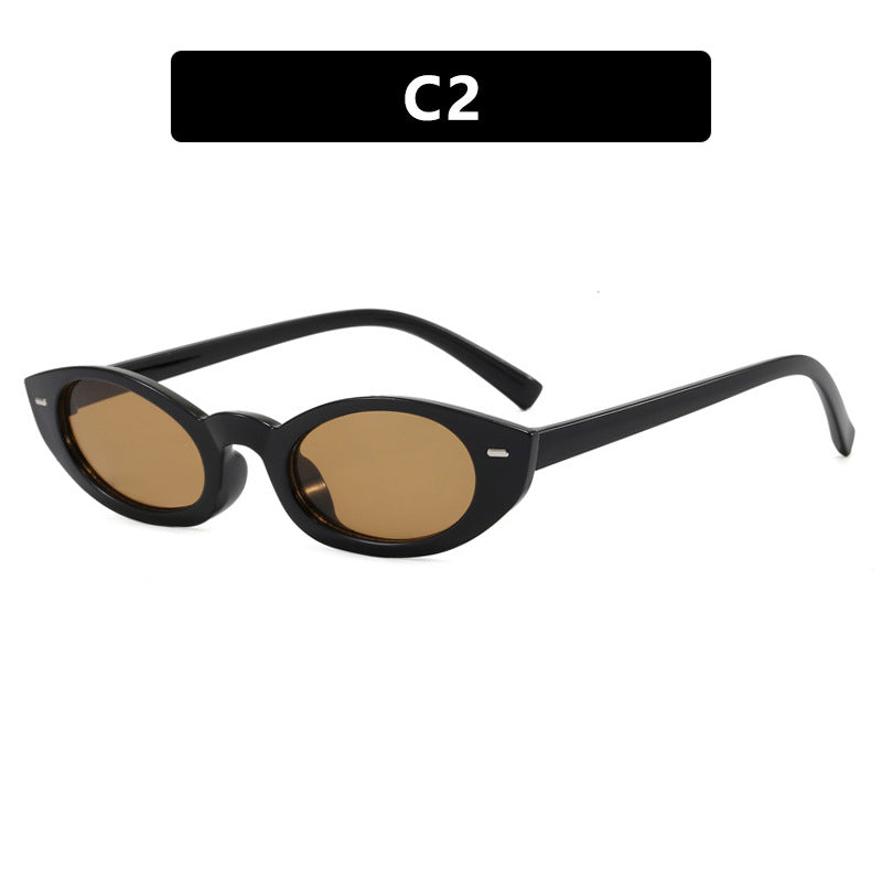 Damen Cat-Eye Sonnenbrille mit modernem transparentem Rahmen Karnz