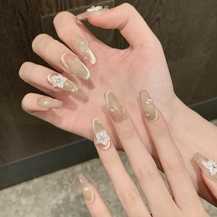 Floral Press-On Nagelkunst Set  1791773861