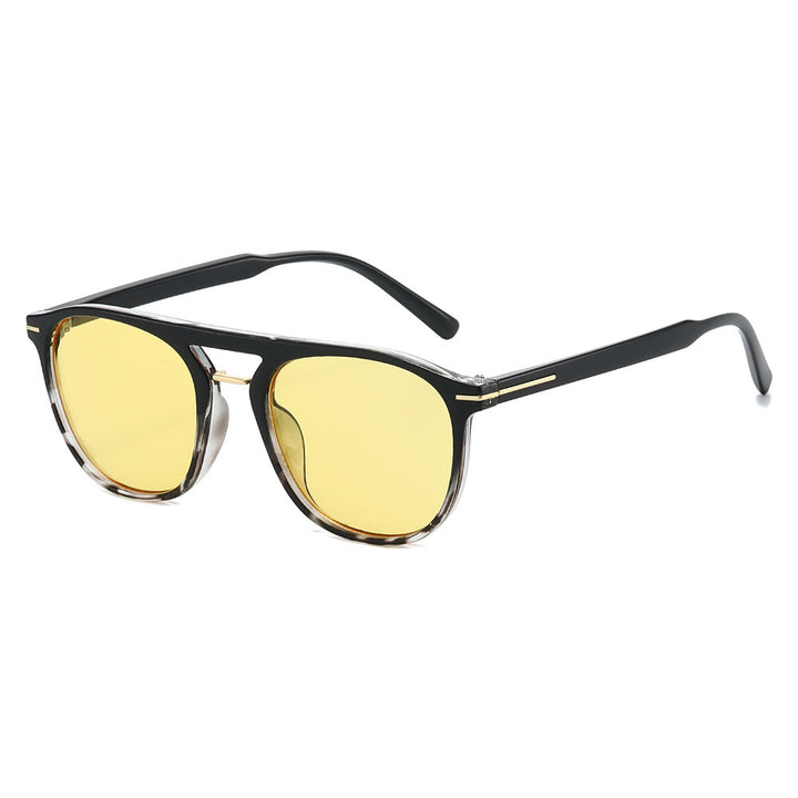 Moderne geometrische Rahmen-Sonnenbrille Karnz
