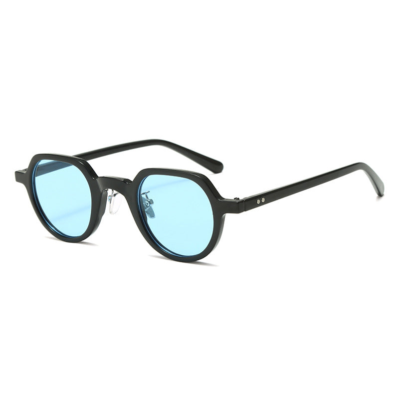 Damen runde Sonnenbrille mit modernem Kunststoffrahmen und UV-Schutz Karnz