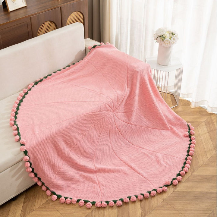Dekorative Strickdecke