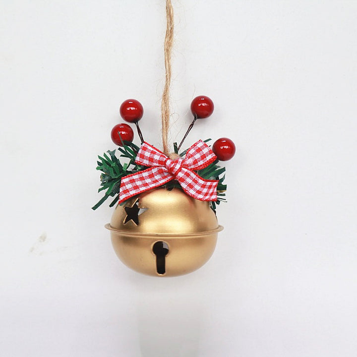 Weihnachtsglocke mit dekorativem Kranz