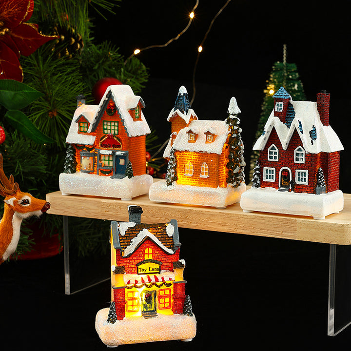 Dekorative Weihnachtsbeleuchtung mit LED-Hausdesign Karnz