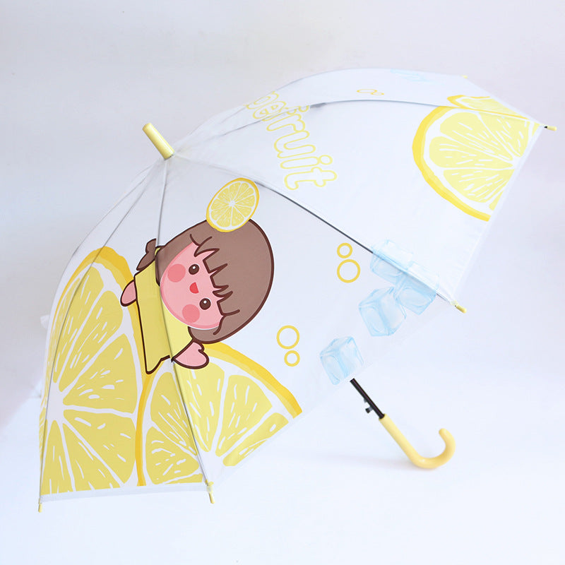 Damen Regenschirm mit fröhlichem Grapefruit-Motiv Karnz