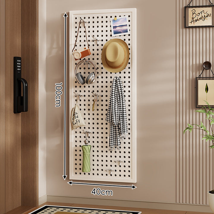 Wandanag perforiertes Lochboard-Organizer-Panel Großes Quadrat mit modularen Haken und Zubehör