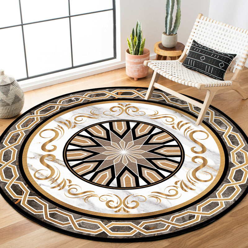 Eleganter runder Teppich Karnz