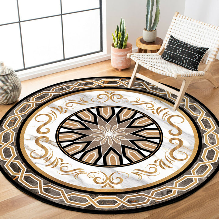 Eleganter runder Teppich Karnz