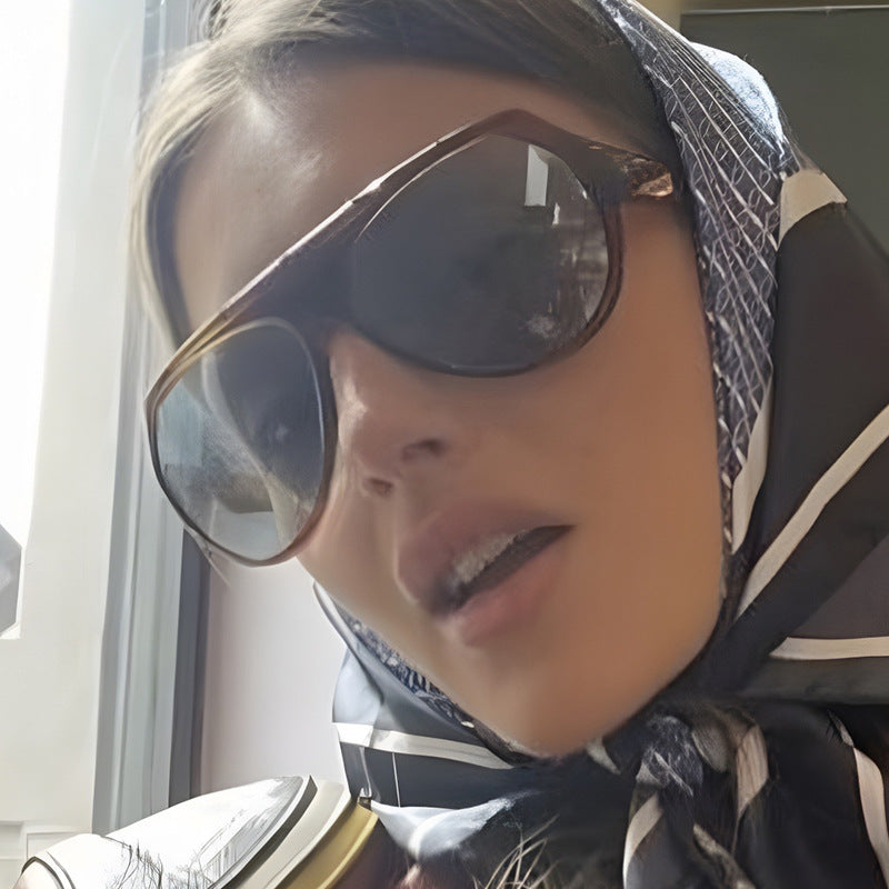 Damen modische Oversized-Sonnenbrille mit sportlichem Design Karnz