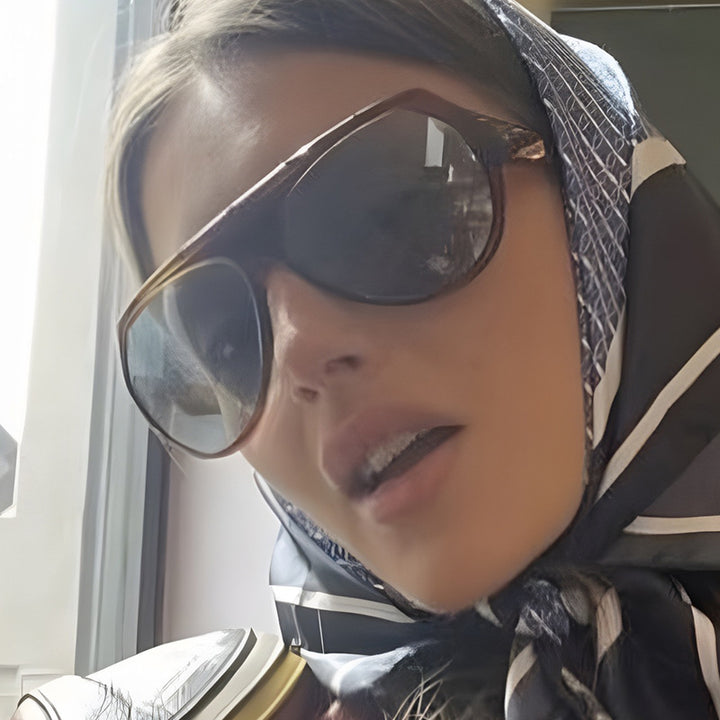 Damen modische Oversized-Sonnenbrille mit sportlichem Design Karnz