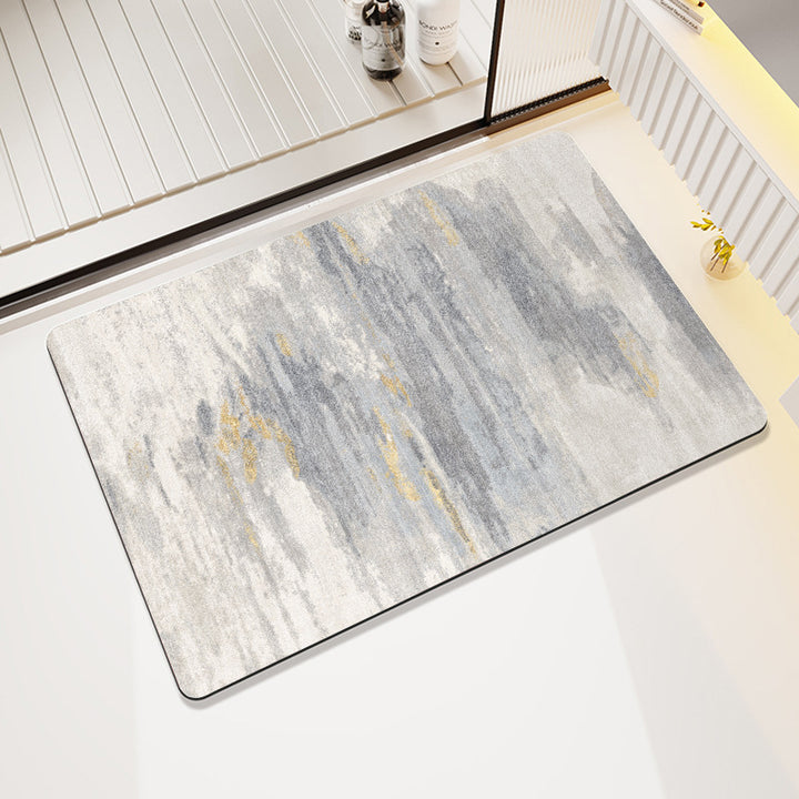 Modern abstraktes Blattdesign Teppich Karnz