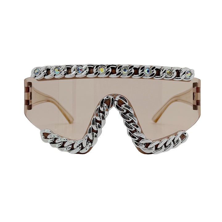 Damen Fashion-Schutzbrille mit glamourösen Kristallverzierungen Karnz