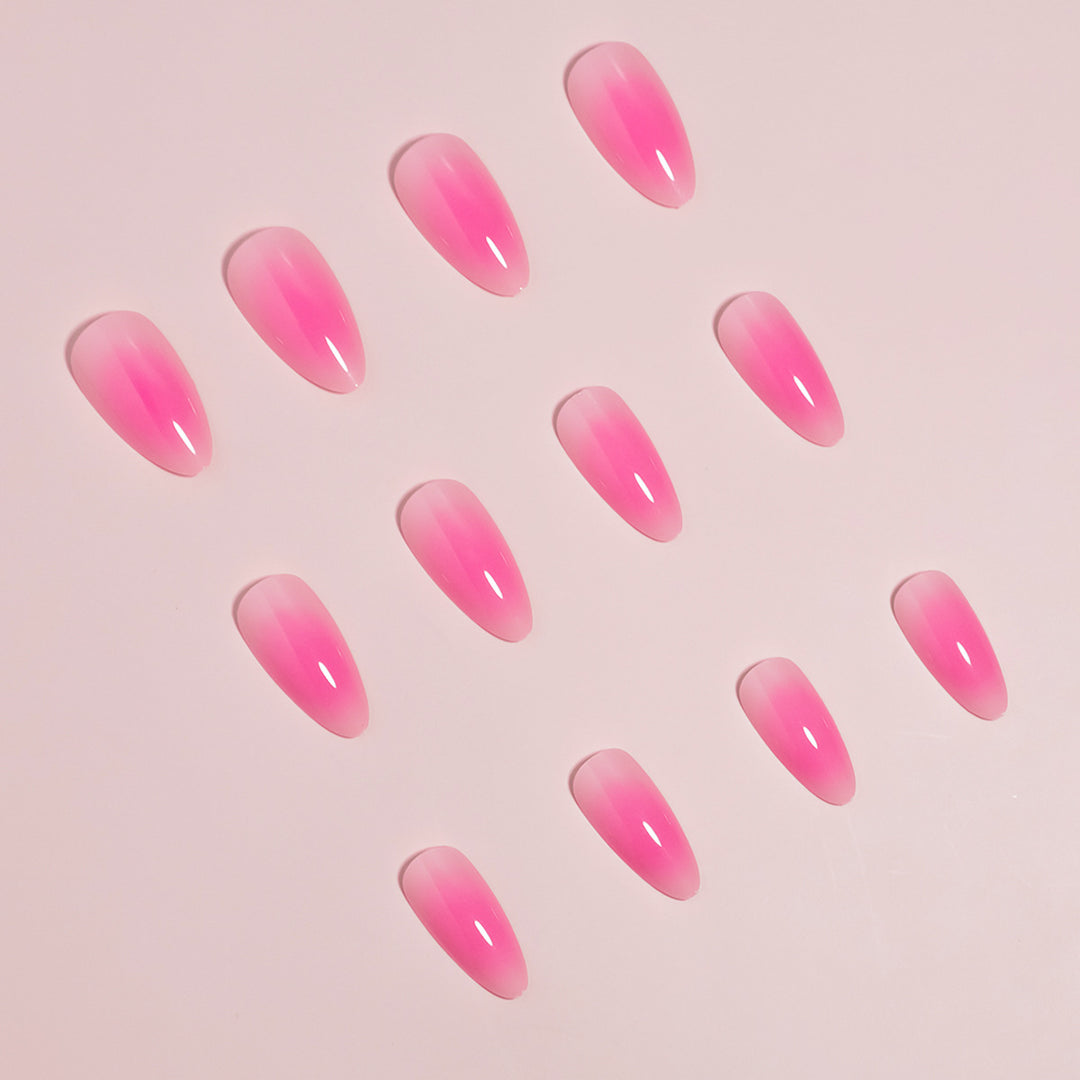 Elegante Ombre Stil Press-On Nagelkunst Karnz