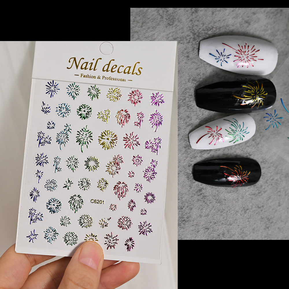 Dekorative Nagelkunst Aufkleber Set