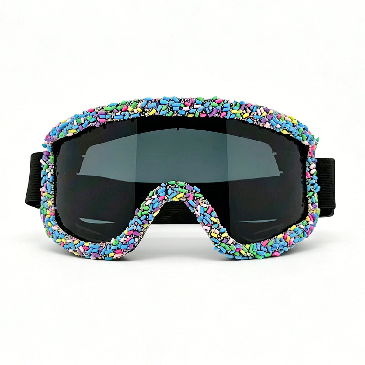Damen Ski-Schutzbrille im kreativen Design mit bunten Akzenten Karnz