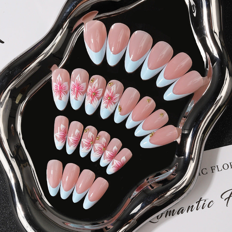 Floral Art Design Press-On Nagelset Karnz