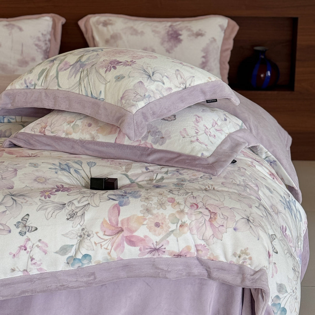 Bettbezug-Set mit feinem Paisley-Muster, Wendefunktion und weich angerautem Innenbezug