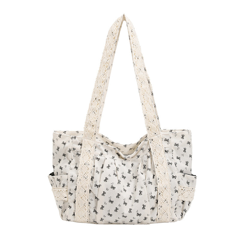 WoElegant Floral Print Tote Bag Karnz