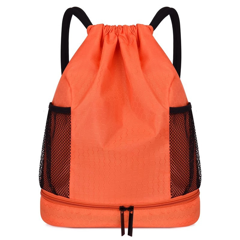 Leichter Hexagonmuster Kordelzug Rucksack Karnz